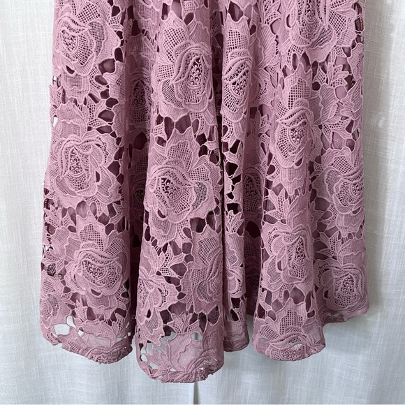 Lulu’s NWT Nora Lee Dusty Rose Sleeveless Lace Midi Dress Size L - Picture 6 of 16